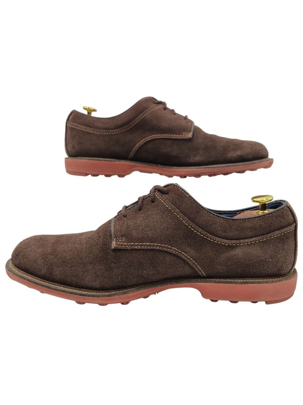 Footjoy Mens 11.5M Chocolate Brown Suede Comfort Casual Spikeless Golf Shoes